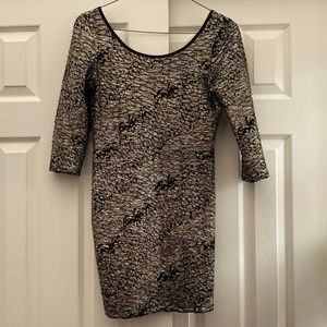 Open Shoulder Fitted Dress